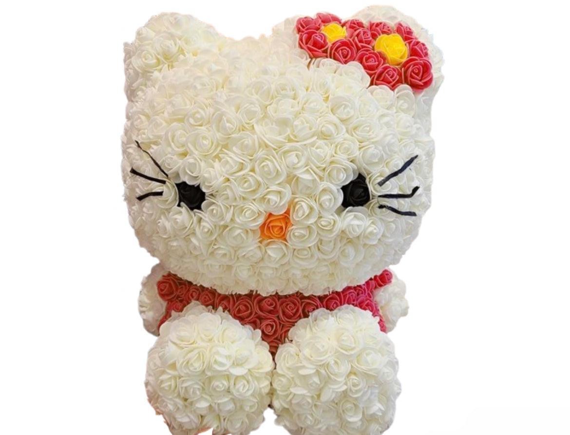 Hello kitty rose bear